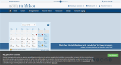 Desktop Screenshot of hotelheidehof.nl