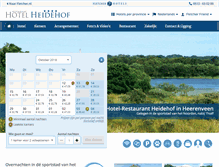 Tablet Screenshot of hotelheidehof.nl